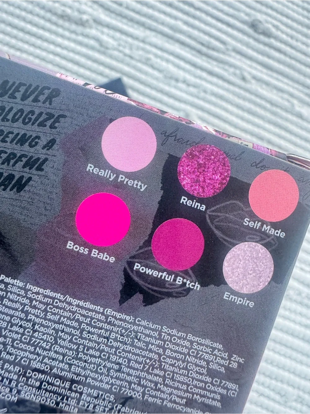 Dominique x Doucce & Eyeshadow Bundle Pink Neutral Glitter Palette Set